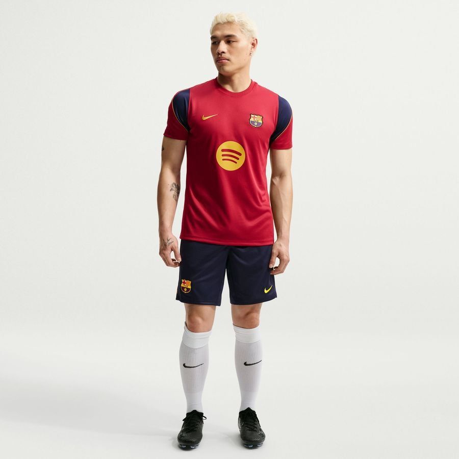Barcelona Training Shorts Dri-FIT Strike - Blackened Blue/Noble Red/Mineral Yellow-League Fan Gear