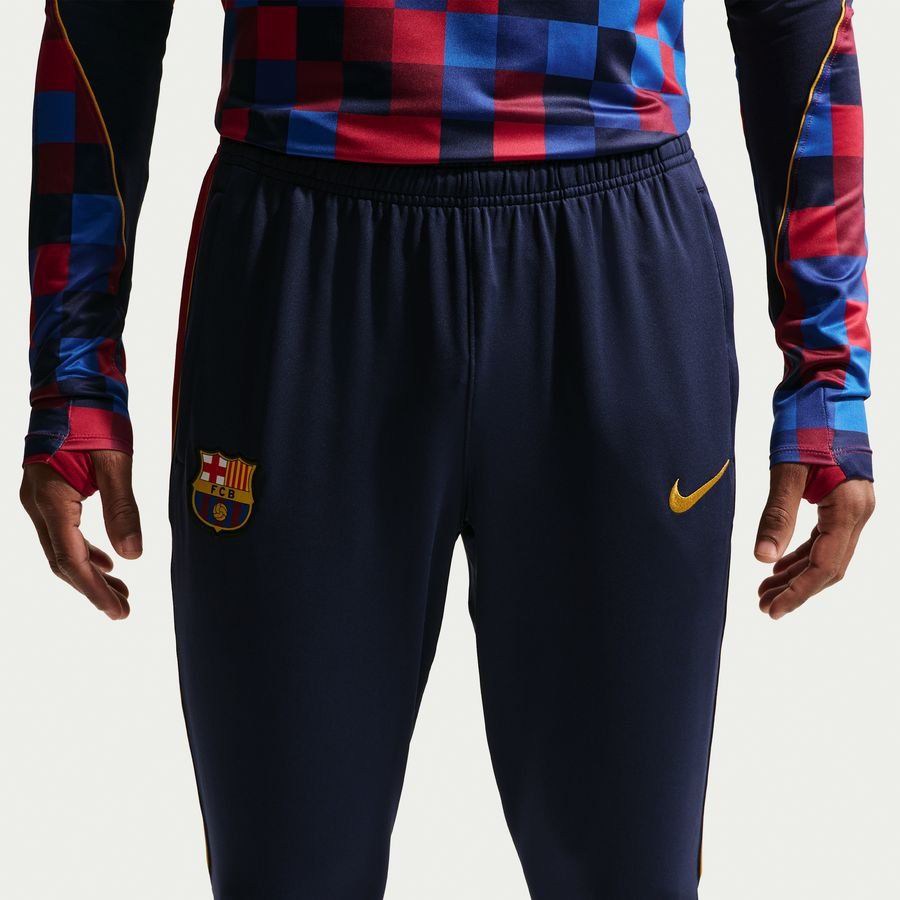 Barcelona Training Trousers Dri-FIT Strike - Blackened Blue/Noble Red/Mineral Yellow-League Fan Gear