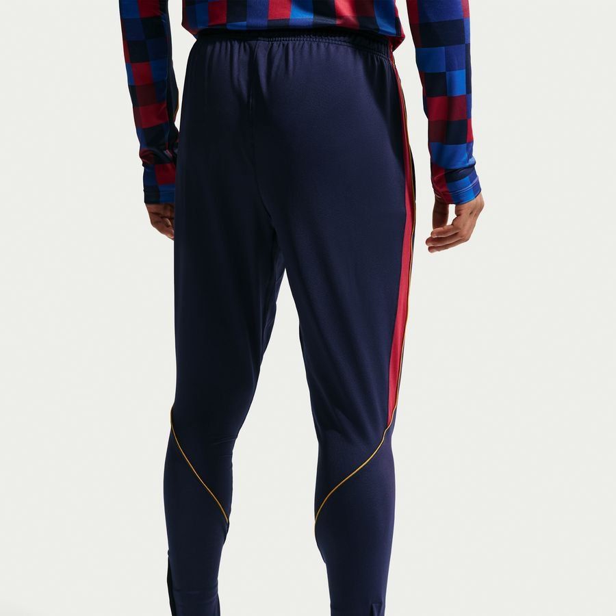 Barcelona Training Trousers Dri-FIT Strike - Blackened Blue/Noble Red/Mineral Yellow-League Fan Gear