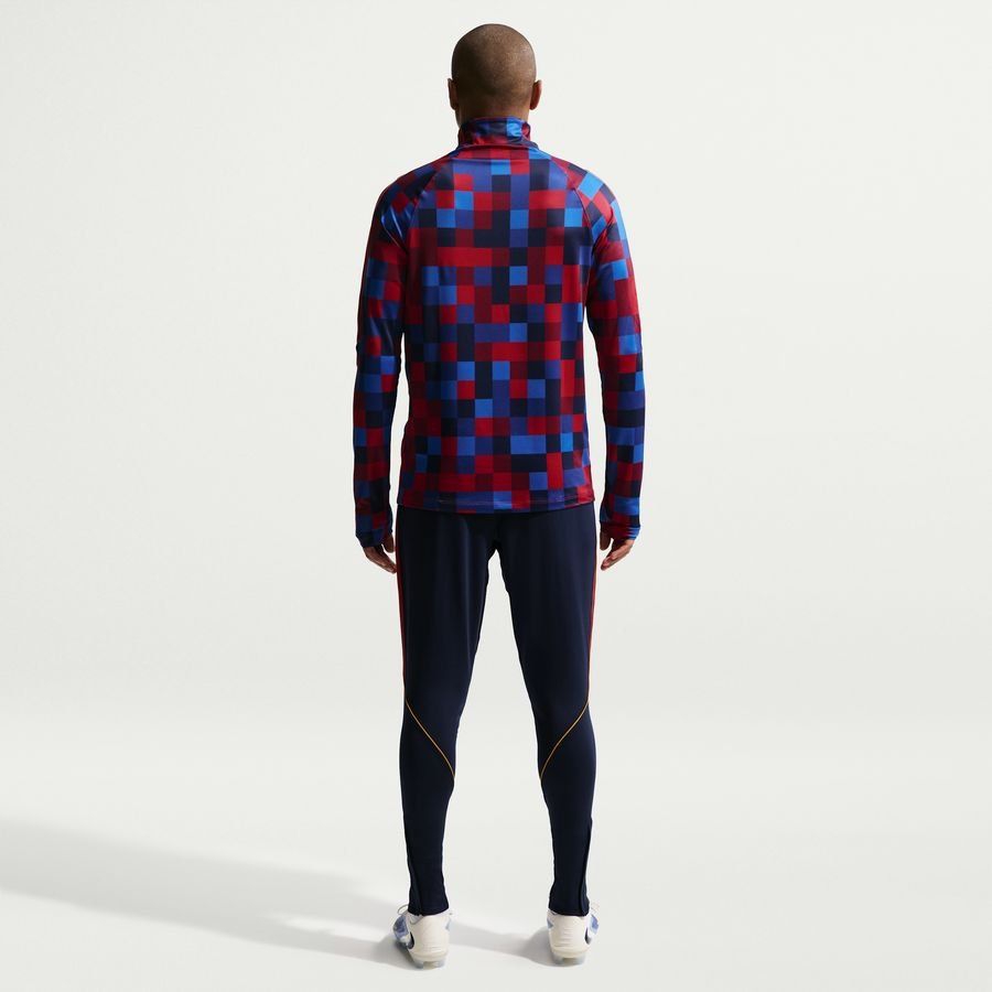 Barcelona Training Trousers Dri-FIT Strike - Blackened Blue/Noble Red/Mineral Yellow-League Fan Gear