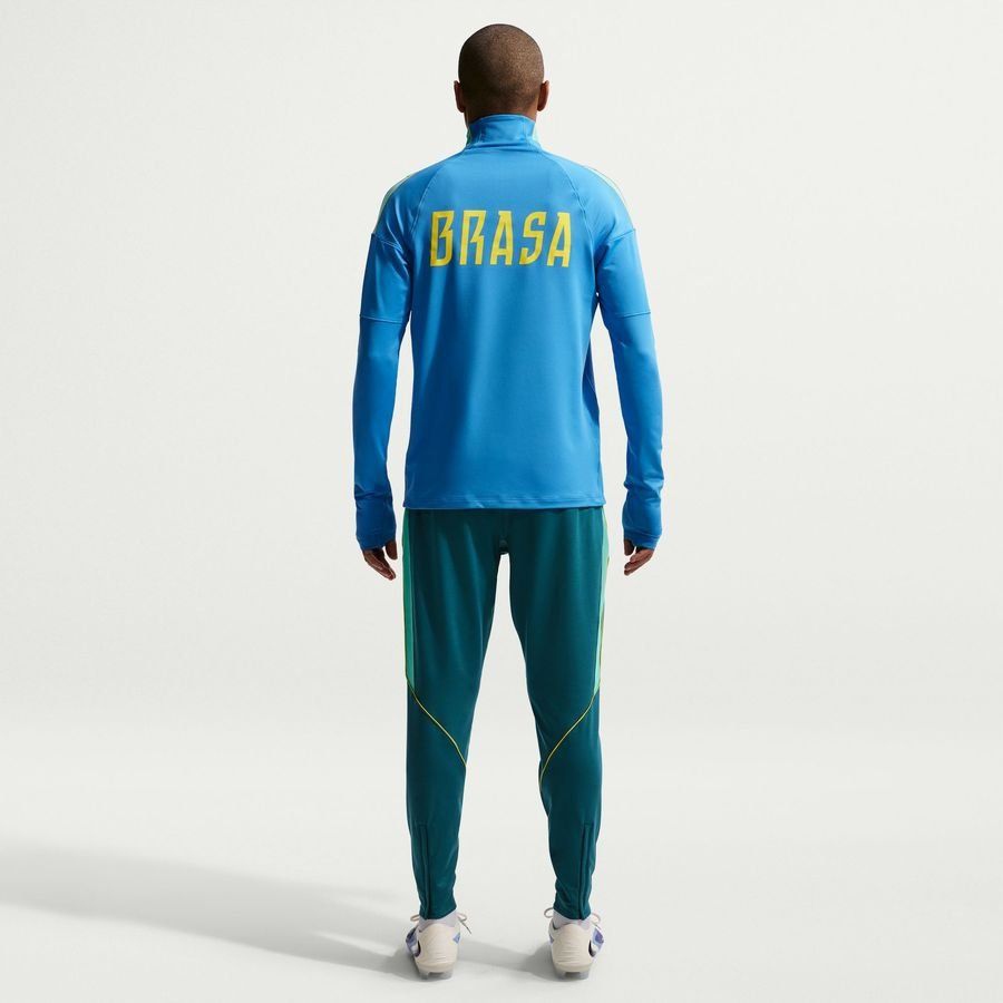 Brazil Training Shirt Dri-FIT Strike Drill World Cup 2026 - Photo Blue/Light Menta/Midwest Gold-League Fan Gear