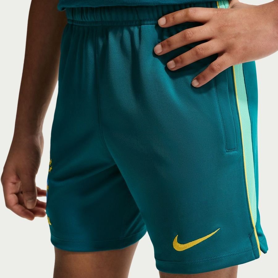 Brazil Training Shorts Dri-FIT Academy Pro World Cup 2026 - Geode Teal/Light Menta/Midwest Gold Kids-League Fan Gear
