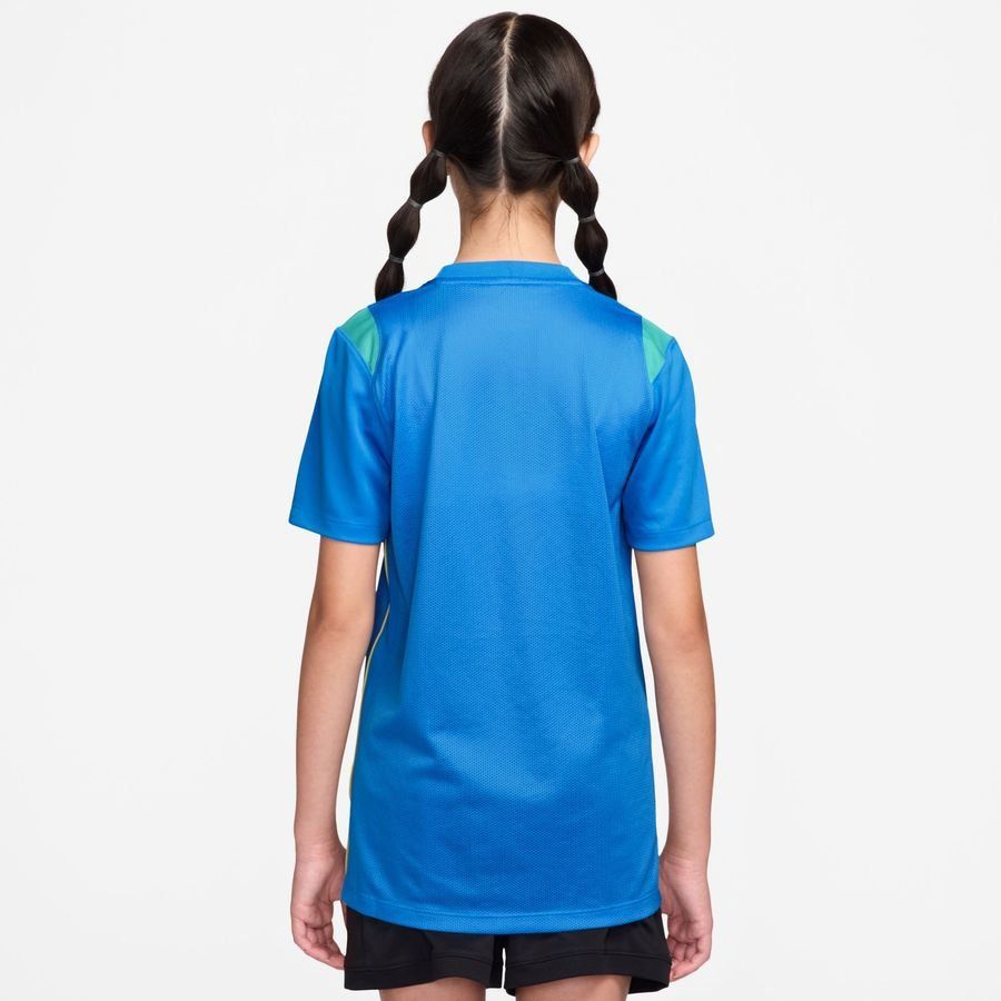 Brazil Training T-Shirt Dri-FIT Academy Pro World Cup 2026 - Photo Blue/Light Menta/Midwest Gold Kids-League Fan Gear