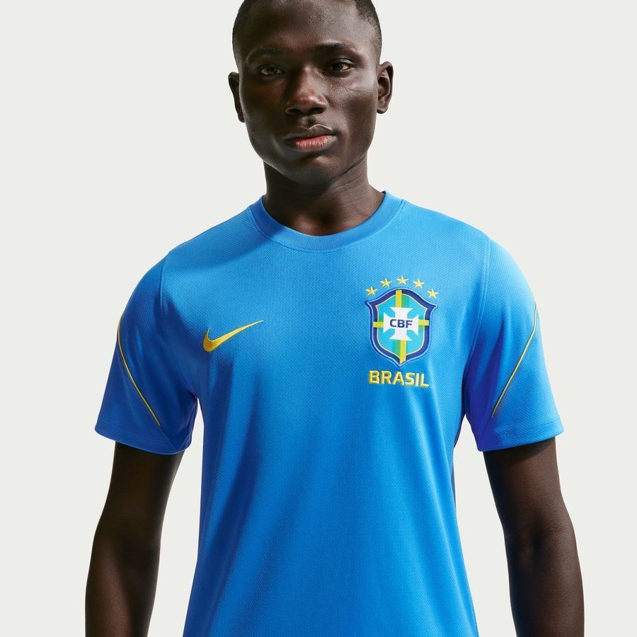 Brazil Training T-Shirt Dri-FIT Strike World Cup 2026 - Photo Blue/Light Menta/Midwest Gold-League Fan Gear