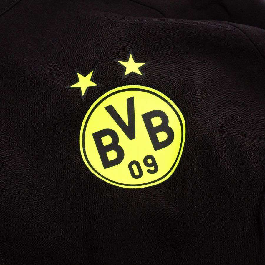 Dortmund Track Jacket Pumatech-X Woven - Black/Cool Light Gray-League Fan Gear