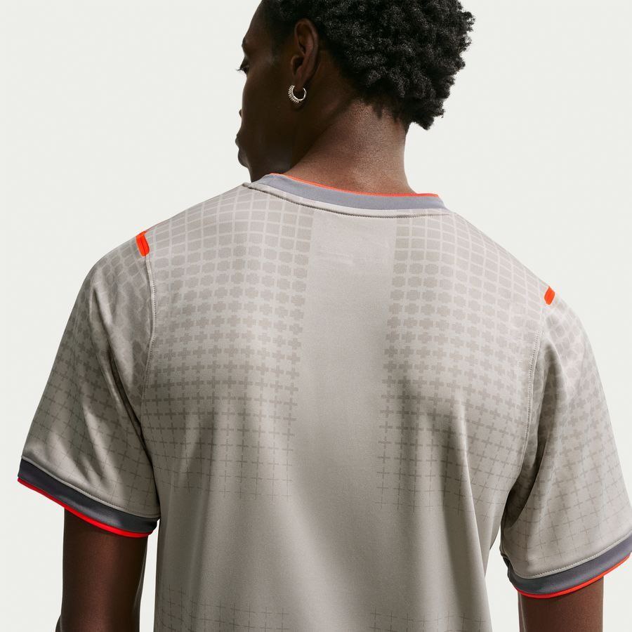 England X2 Training T-Shirt Dri-FIT Academy Pro Pre Match World Cup 2026 - Pewter Grey/Bright Crimson-League Fan Gear