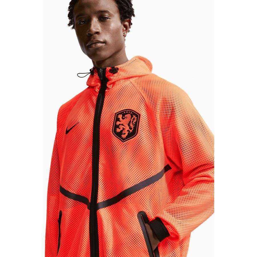 Holland Training Jacket Dri-FIT KMC Anthem World Cup 2026 - Hyper Crimson/Black-League Fan Gear