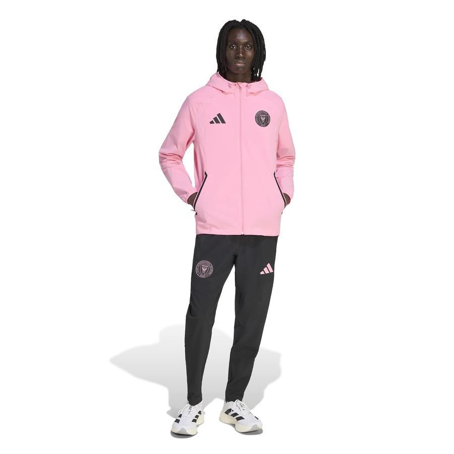Inter Miami Windbreaker Tiro Travel FZ - Bliss Pink/Black-League Fan Gear
