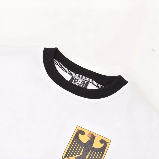 Kids West Germany 12th Man - White/Black Ringer (Your Name)-League Fan Gear