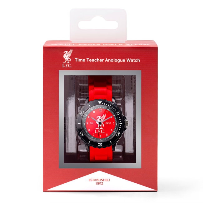 Liverpool Fc Liverbird Time Teacher Watch Jersey-League Fan Gear