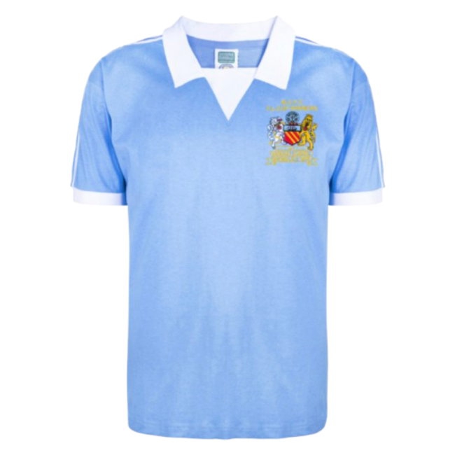 Manchester City 1976 League Cup Winners Shirt (Your Name)-League Fan Gear