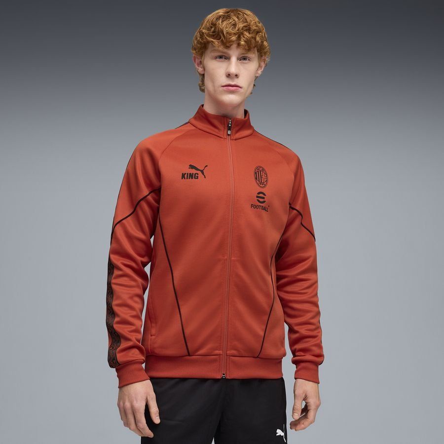 Milan Track Jacket King Anthem - Red Fire/ Black-League Fan Gear