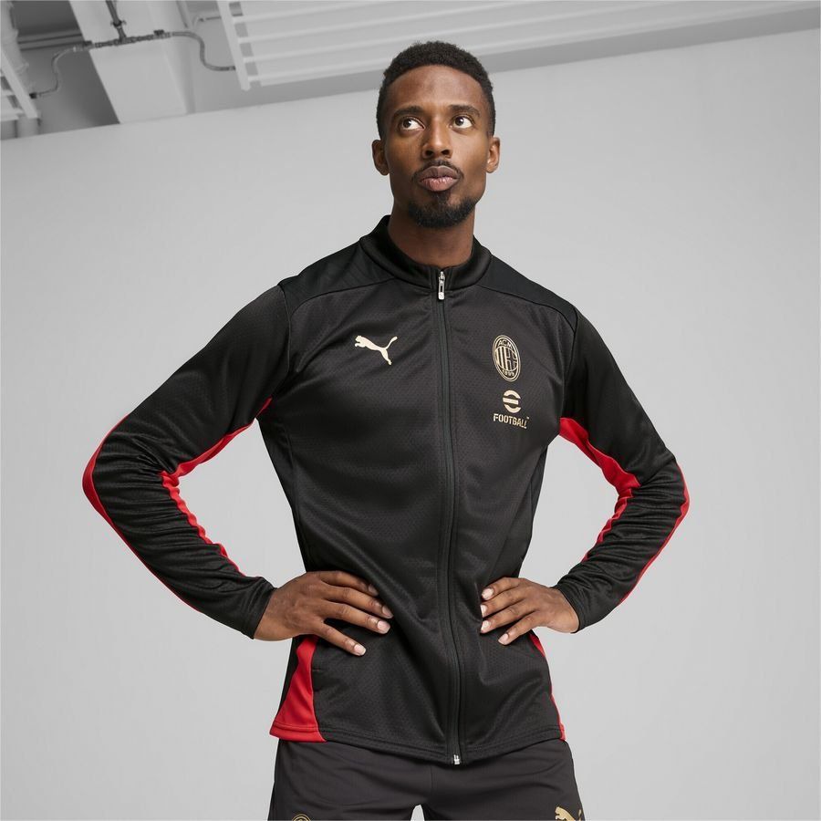 Milan Training Jacket - Black/For All Time Red-League Fan Gear