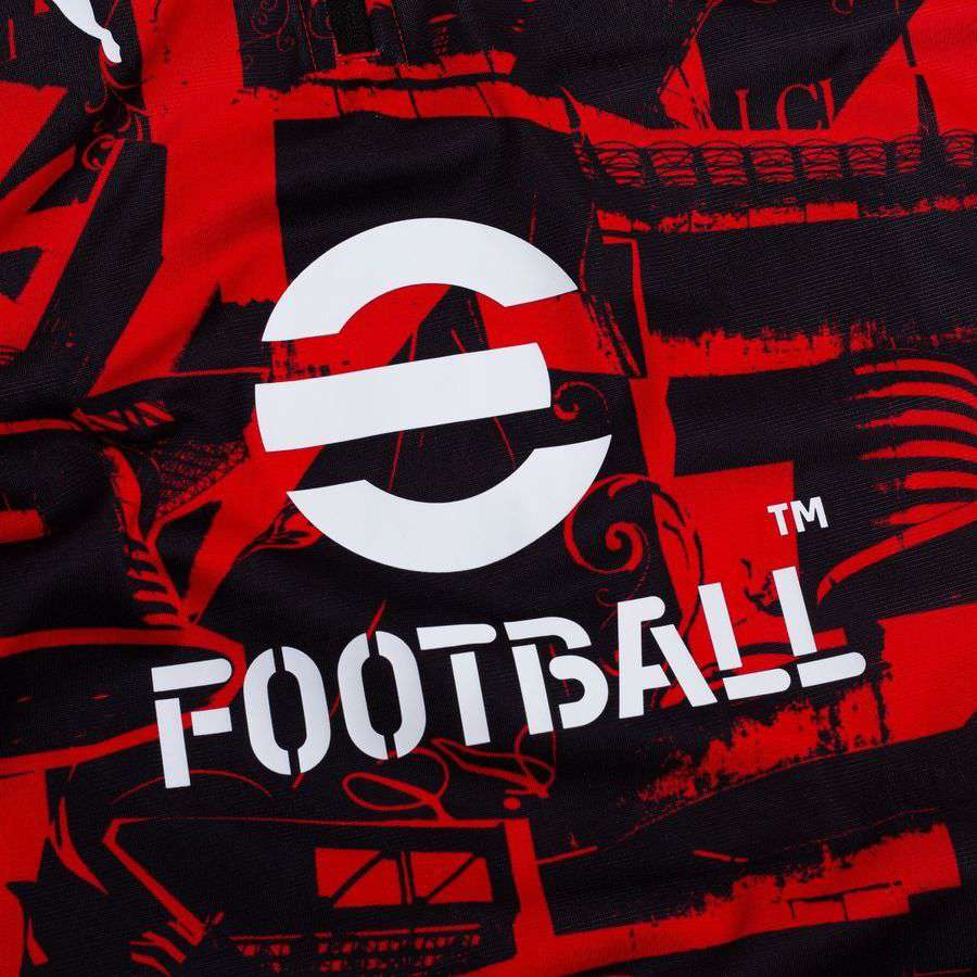 Milan Training Shirt 1/4 Zip Pre Match - For All Time Red/ Black-League Fan Gear