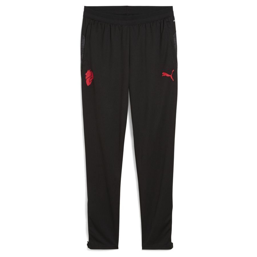 Milan Training Trousers - Black/For All Time Red-League Fan Gear