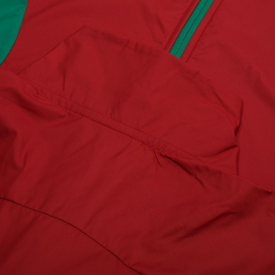 Morocco Jacket Pre Match Woven Anthem Africa Cup of Nations 2025 - Intense Red/Archive Green-League Fan Gear