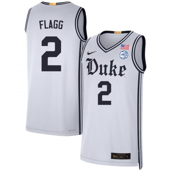 Men Duke Blue Devils #2 Cooper Flagg Team White Stitch Jerseys-League Fan Gear