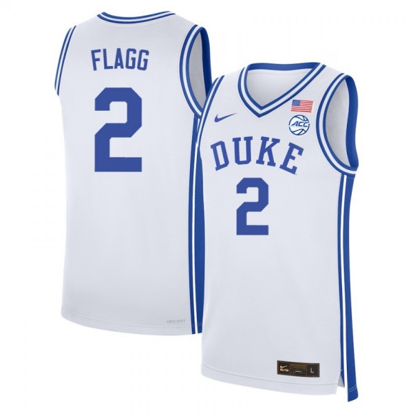 Men Duke Blue Devils #2 Cooper Flagg White Stitch Jersey-League Fan Gear