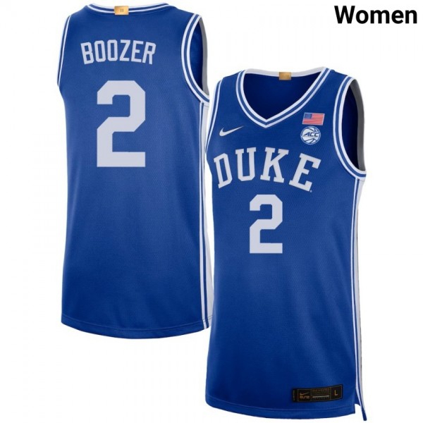 Women Duke Blue Devils #2 Cayden Boozer Royal Stitch Jerseys-League Fan Gear