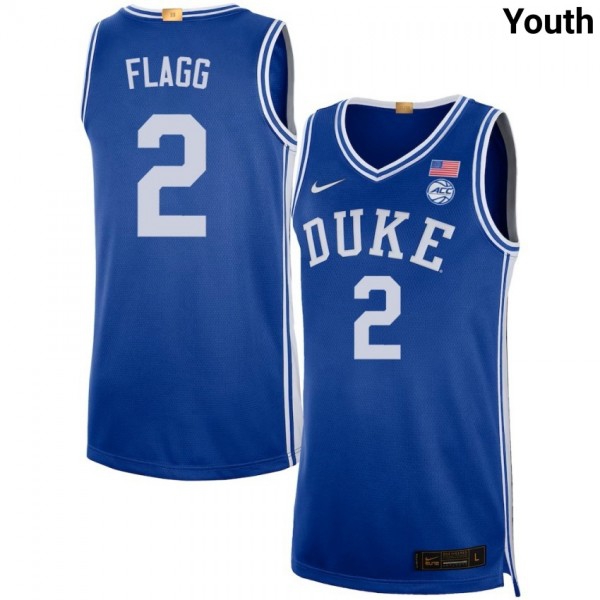 Duke Blue Devils #2 Cooper Flagg Royal Stitch Jerseys Youth-League Fan Gear