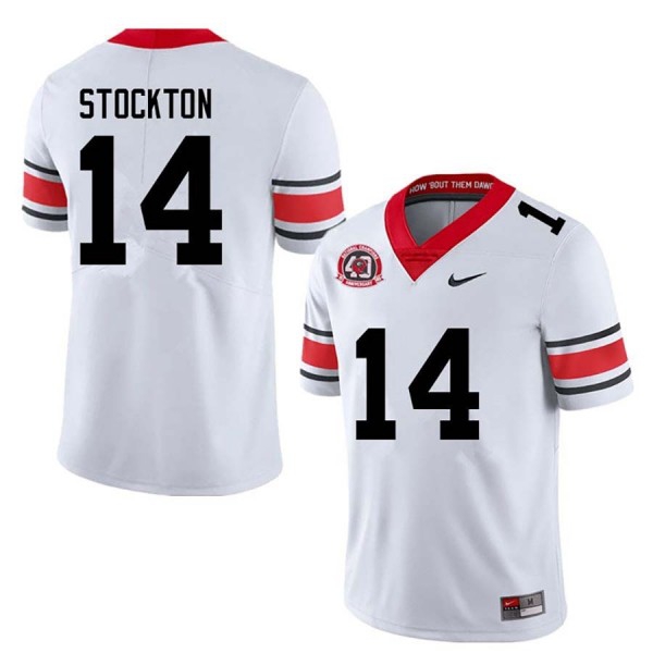 Men Georgia Bulldogs #14 Gunner Stockton 40th Anniversary White Stitch Jersey-League Fan Gear