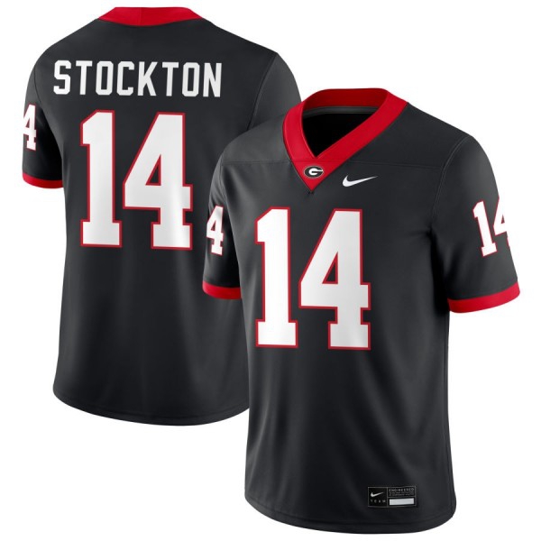 Men Georgia Bulldogs #14 Gunner Stockton Black Stitch Jersey-League Fan Gear