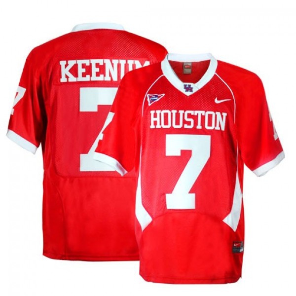 Houston Cougars #7 Case Keenum - Red Youth Jersey-League Fan Gear
