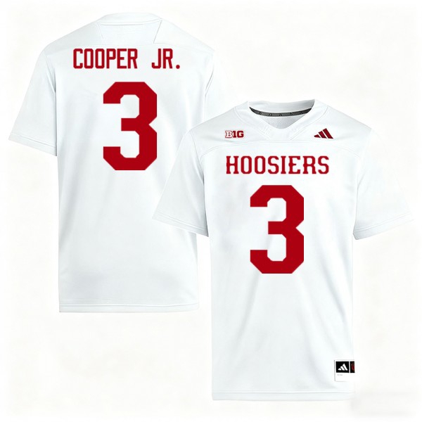 Indiana Hoosiers #3 Omar Cooper Jr. Men Stitch - White Jersey-League Fan Gear