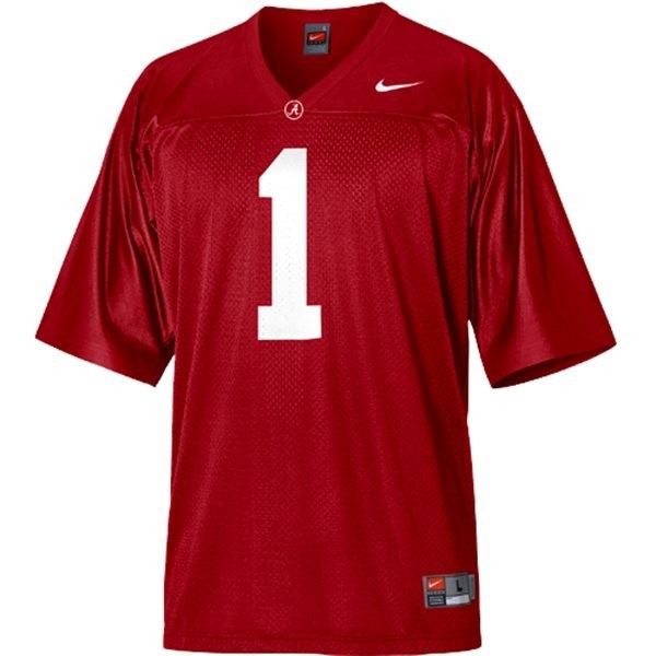 Alabama Crimson Tide #1 Nick Saban - Red Youth Jersey