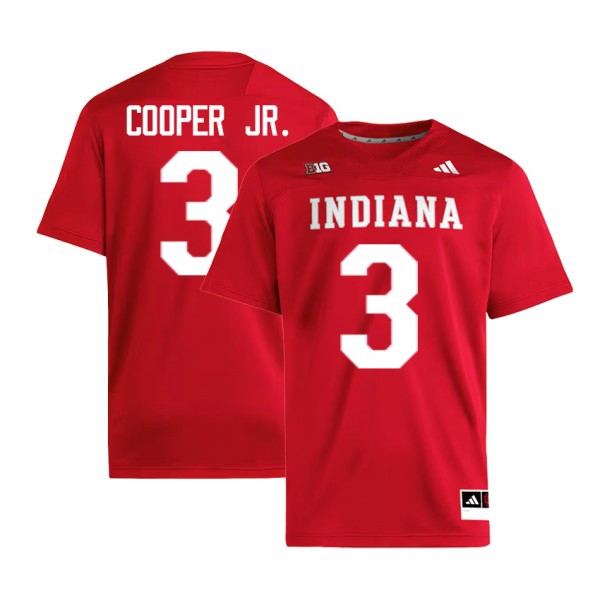 Indiana Hoosiers #3 Omar Cooper Jr. Men Stitch Jerseys - Crimson-League Fan Gear