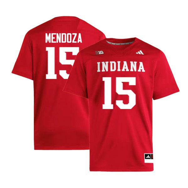 Indiana Hoosiers #15 Fernando Mendoza Men Stitch Jerseys - Crimson-League Fan Gear