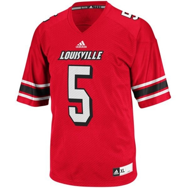 Louisville Cardinals #5 Teddy Bridgewater - Red Youth Jersey-League Fan Gear