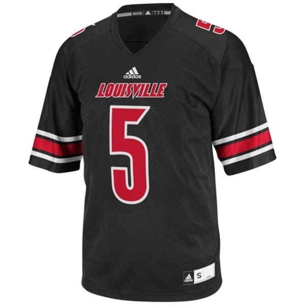 Louisville Cardinals Teddy Bridgewater #5 Black Youth Jersey-League Fan Gear