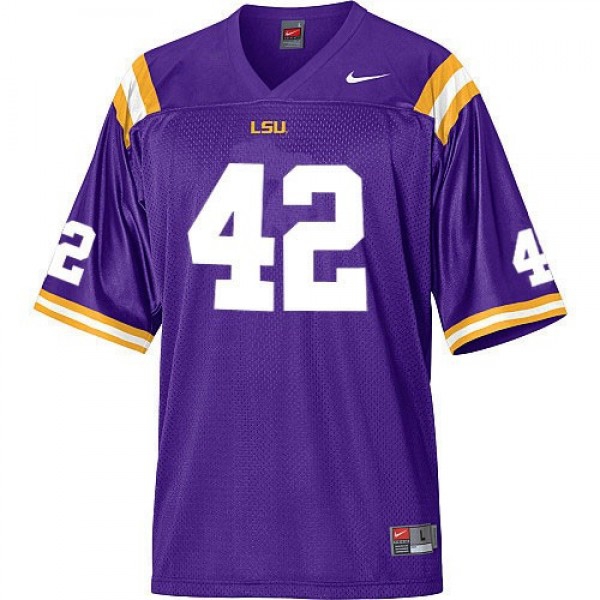 Lsu Tigers #42 Michael Ford - Purple Youth Jersey-League Fan Gear