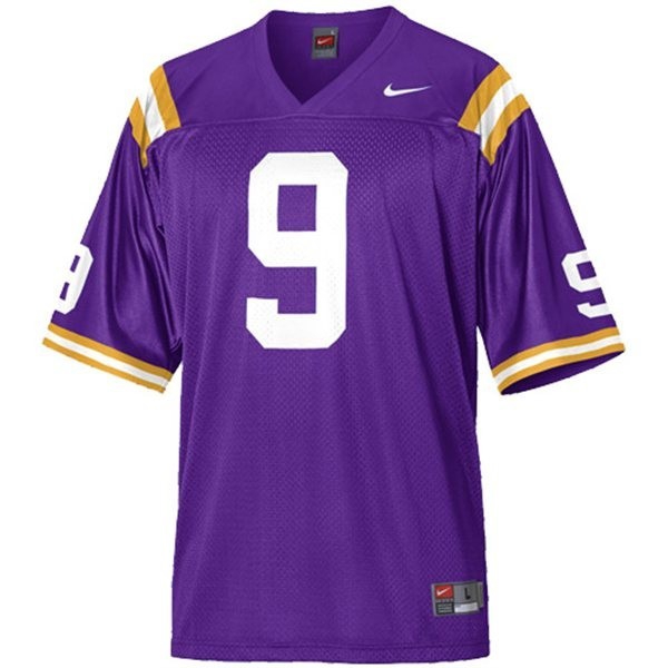 Lsu Tigers #9 Jefferson - Purple Youth Jersey-League Fan Gear