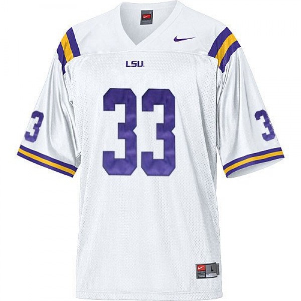 Men Lsu Tigers #33 Odell Beckham White Stitch Jersey-League Fan Gear