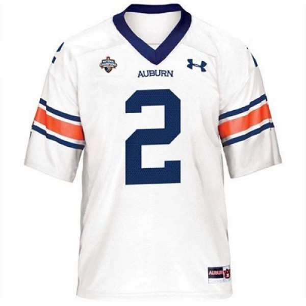 Auburn Tigers #2 Cameron Newton White Under Armour Youth Jersey
