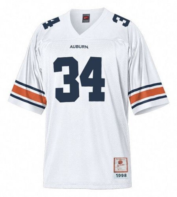 Auburn Tigers #34 Bo Jackson White Under Armour Youth Jersey