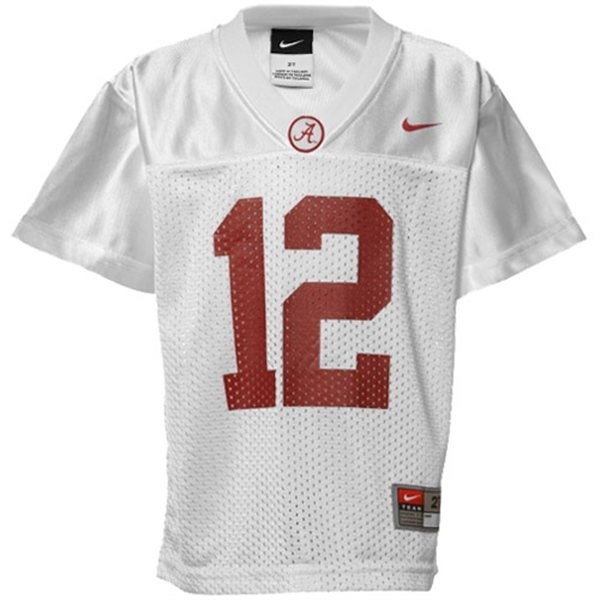 Alabama Crimson Tide #12 Joe Namath White Youth Jersey