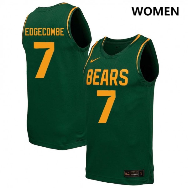 Baylor Bears #7 Vj Edgecombe Women Stitch Jerseys - Green