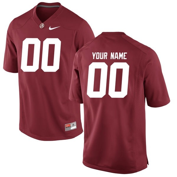 Alabama Crimson Tide #00 A.j Mccarron Stitch - Red Custom Jersey