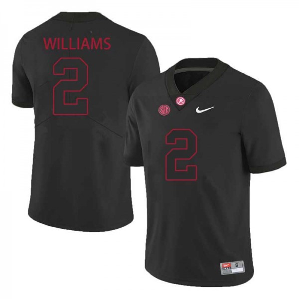 Alabama Crimson Tide #2 Ryan Williams Men Stitch - Black Jersey
