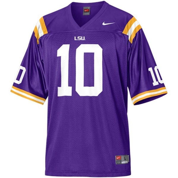 Lsu Tigers #10 Joseph Addai - Purple Youth Jersey-League Fan Gear