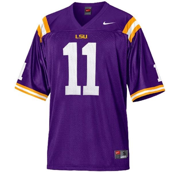 Lsu Tigers #11 Spencer Ware - Purple Youth Jersey-League Fan Gear