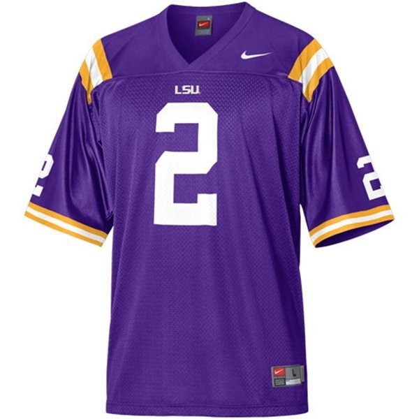 Lsu Tigers #2 Rueben Randle Men Stitch - Purple Jersey-League Fan Gear