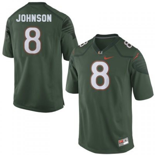 Miami Hurricanes Duke Johnson #8 Green 2014 Youth Jersey-League Fan Gear