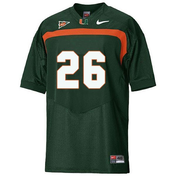Miami Hurricanes Sean Taylor #26 Green Youth Jersey-League Fan Gear