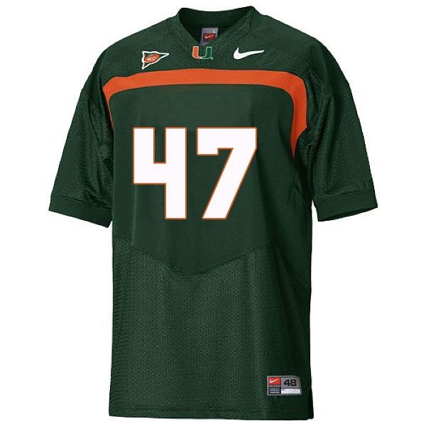 Miami Hurricanes Michael Irvin #47 Green Youth Jersey-League Fan Gear
