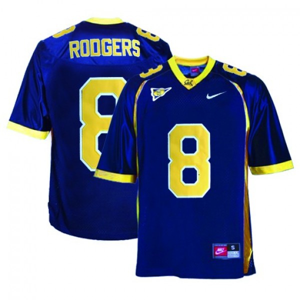California Golden Bears Aaron Rodgers #8 Blue Youth Jersey