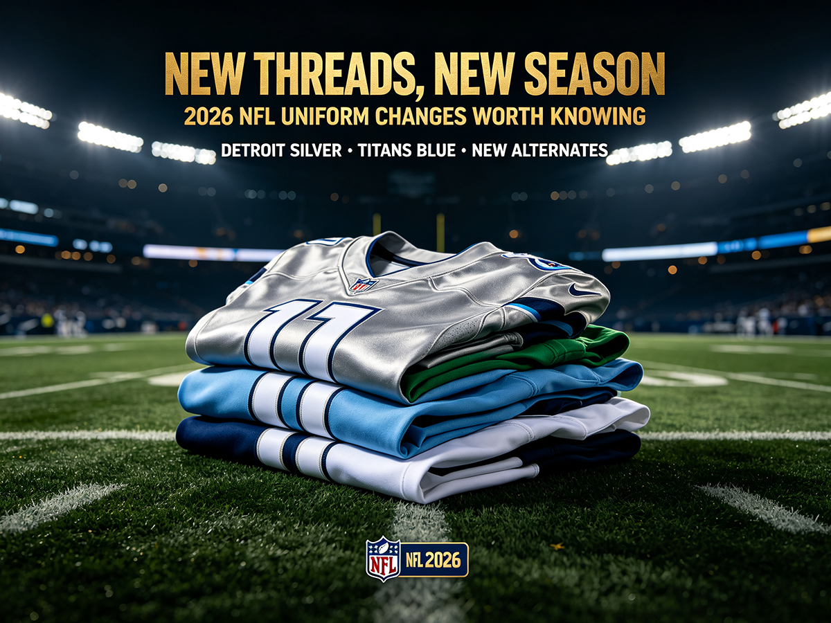 New Threads, New Season The 2026 NFL Uniform Changes Worth Knowing